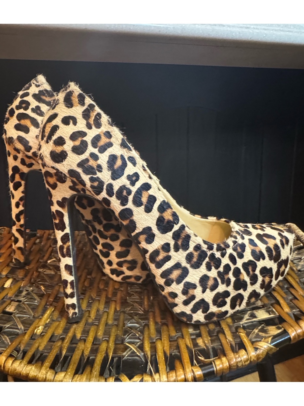 Kelsi Dagger Brette Leopard Platform HeelSz 7.5
